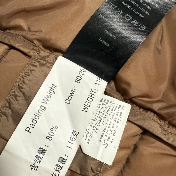 Armani Collezioni Black Mao Neck Down Quilted Jacket - Picture 10 of 12